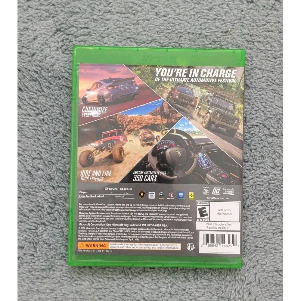 Forza Horizon 3 Xbox One Video Game Racing Open World